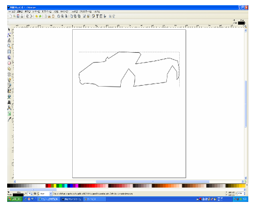 ぺジェツールで大体の形を描く ぺジェツールで大体の形を描く